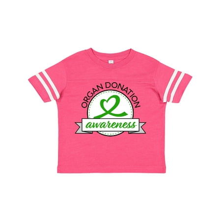 

Inktastic Organ Donation awareness- heart green ribbon Gift Toddler Boy or Toddler Girl T-Shirt