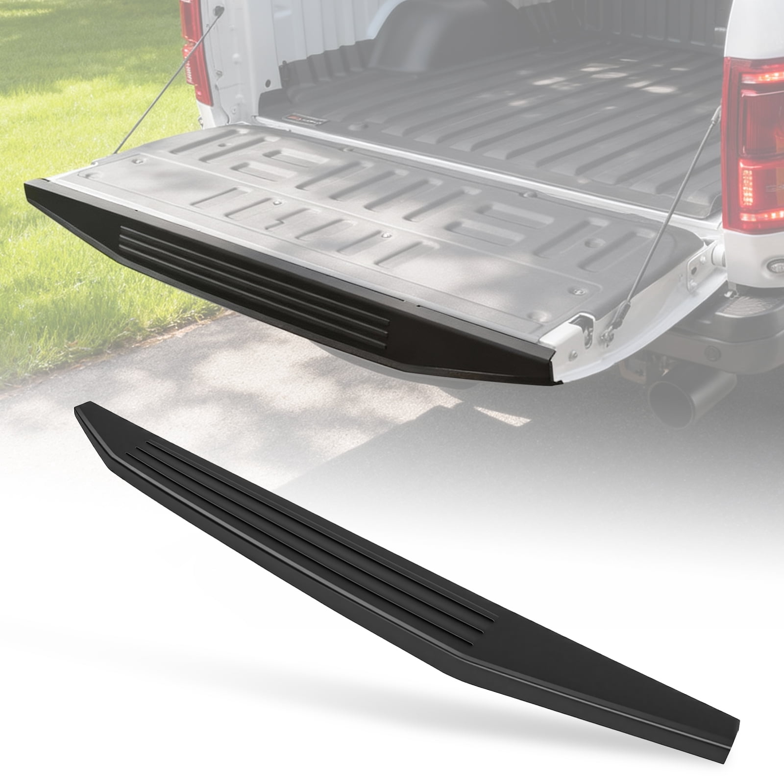 Tailgate Cover & Protector Fit for Ford F150 2015-2020 — All Weather Heavy Duty Tailgate Spoiler Cap, Molding Trim, Replacement for FL3Z-9941018-AA,