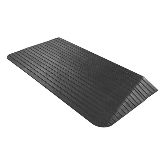 Solid Rubber Threshold Ramp 2-1/2" 1,500 lb. Capacity for Wheelchairs and Power Scooters Indoor Outdoor Use