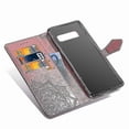 thumbnail image 4 of Samsung Galaxy S10 Plus Case Leather Wallet Cover Emboss Mandala Magnetic Flip Protection Shockproof - Rose Gold, 4 of 5
