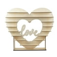 Efavormart 26" Heart Shaped 8Layer Double Sided Wooden Dessert Display