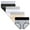 Black/Heather Grey/Beige/White, variant on wirarpa Women's Underwear High Waist Briefs Ladies Cotton Panties 4 Pack Sizes 5-10