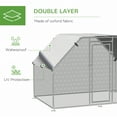 thumbnail image 3 of PawHut Metal Chicken Coop Run, Walk-In Chicken Coop Hen House Cage, 3 of 9