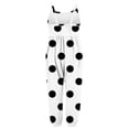 thumbnail image 5 of Odeerbi 1-6 Years Kids Girls Summer Jumpsuit Dots Print Camisole Romper Casual Breathable Comfortable Overalls Strap Bib Overall Pants Playsuit, 5 of 5
