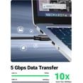 thumbnail image 6 of AUBEAMTO USB 3.0 Extension Cable, [2 Pack 10ft] USB A Male to Female Extension Extender Cord 5Gbp High Data Transfer Compatible for USB Flash Drive, Keyboard, Printer, Xbox, Hard Drive and More, 6 of 10