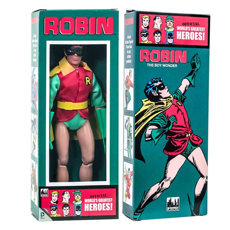 Repro Pre-Cut FABRIC Sticker,Emblem,Decal Mego 8" Robin Action Figure Part 