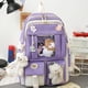 thumbnail image 3 of Mochila Kawaii para Mujer 5 Unidades/juego Escolar Gran Capacidad Estudiante Coreana, 3 of 9