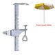 thumbnail image 2 of Pinza Para Sombrilla Paragüero para balcón, soporte para sombrilla de mesa que ahorra espacio para barandilla/patio/sillas, 2 of 7