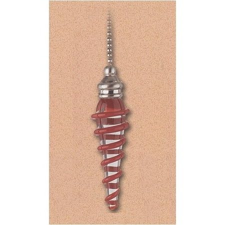 Westinghouse Lighting Details Red Spiral Glass Ceiling Fan Pull