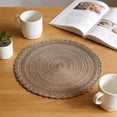 thumbnail image 6 of Beforeyayn Round Woven Placemats Set, Washable Heat Resistive Non-Slip Table Mats for Dining Table, Weave Design Kitchen Mats for Daily Meals and Gatherings, 6 of 6