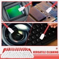 thumbnail image 4 of 300 foam cleaning swab sticks, 5.12 inches long, red square and rectangular sponge heads for solvent format inkjet printers and optical devices, 4 of 5
