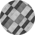 thumbnail image 1 of Ahgly Company Tapis Rond Lavable en Machine Intérieur Transitionnel Gris Carbone, 4 Pieds Rond, 1 of 7