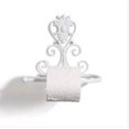 thumbnail image 1 of Toilet Paper Holder Wall Mounted Vintage Toilet Paper Roll Holder Towel Hanger Bathroom Roll Holder (White), 1 of 5