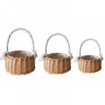 thumbnail image 1 of AMERTEER  Hand Knitting Woven Flower Basket Storage Basket Weaving Flower Storage Basket Rattan Weaving Easy To Carry And Store Light M, 1 of 7