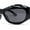 All Black, variant on Trendy Fashion Curved Wrap Sport Thick Plastic Sunglasses All Purple