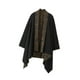 thumbnail image 4 of Cárdigan para hombre, para hombre y mujer, con cuello chal, informal, con bolsillos, estilo kimono Negro, 4 of 8
