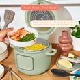 thumbnail image 5 of Beautiful 14-Cup Cooked, 6-Cups Uncooked Electric Rice and Grain Cooker, EverGood™ Ceramic Nonstick Coating, Sage Green by Drew Barrymore, 5 of 17