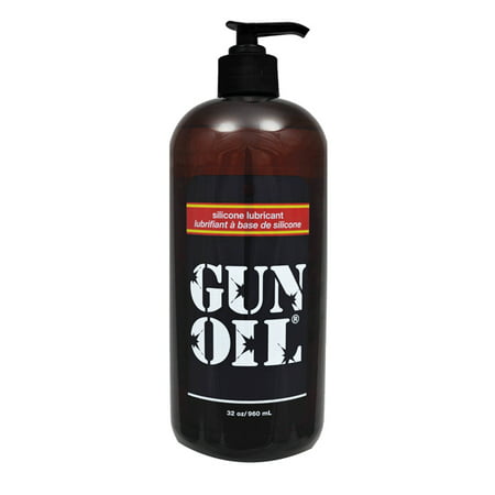 Gun Oil Silicone Based Personal Lubricant Pump Bottle - 32