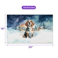 thumbnail image 5 of Hello Winter Beagle Welcome Snowy Night Watercolor Vintage Doormat Beagles Dog Lover Gifts Idea Indoor Outdoor Welcome Mat - 01011, 5 of 5