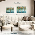 thumbnail image 3 of Elephant Stock Colorful Palms Wall Art - Horizontal Canvas Wall Art - Living Room Wall Decor - Floral And Botanical Canvas - Teal And Brown Decor By Estelle Grengs - 30" x 20", 3 of 4