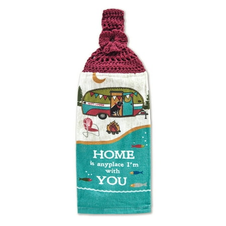Mary Maxim Home is Anyplace Towel Topper Kit Yarn