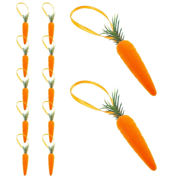 HONITANO 10Pcs Carrots Crafts Foam Mini Artificial Carrots for Shop Decoration