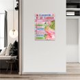 thumbnail image 3 of Flamingo Wall Art Summer Tropical Flamingo Pictures Canvas Prints Wall Decor Class Rules Decoration Artwork for Classroom Nursery Ready to Hang 12"x16", 3 of 6