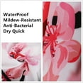 thumbnail image 4 of Cherry Blossom Shower Curtain, Floral Shower Curtain Set with 12 Hooks, Pink Shower Curtain, Shower Curtain Japanese, Machine Washable, 72" W x 72" H, 4 of 6
