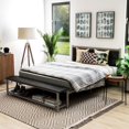 thumbnail image 5 of Furniture of America Kushner Industrial Metal Platform Bed with Bench in Black, 5 of 11