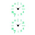 thumbnail image 1 of Moyic Reloj de pared luminoso 3D sin marco, relojes digitales DIY, calcomanías modernas de cuarzo silencioso, sala de estar, dormitorio, Tipo 6 2Conjunto, 1 of 6