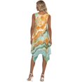 thumbnail image 6 of HELLHERO Side Pockets Sleeveless Sundress, Mineral Vein Summer Sleeveless Dress Polyester Fabric Wrinkle-Proof Summer Sleeveless Sundress Asymmetric, 6 of 8