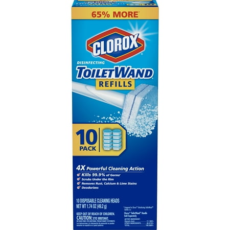 clorox toiletwand disinfecting refills disposable wand heads 10