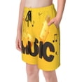thumbnail image 5 of PAYOHTO Yellow Bright Music background Boys Swim Trunks Quick Dry Beach Boardshorts for Teen Boys Bathing Suit Swimwear for Boys, 5 of 7
