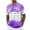 Purple, variant on Men's Tie Dye Gradient Letter Print Graphic T-Shirt Casual Short Sleeve Crew Neck Tee Soft Breathable Summer Top Regular Fit Daily Wear Shirt for Men Multi Color Available,S