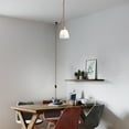thumbnail image 5 of Kiven Plug-in Pendant Light, Modern Hanging Light with Glass Lampshade and 15FT Plug in Cord, Dimmable Ceiling Pendant Light, 5 of 7