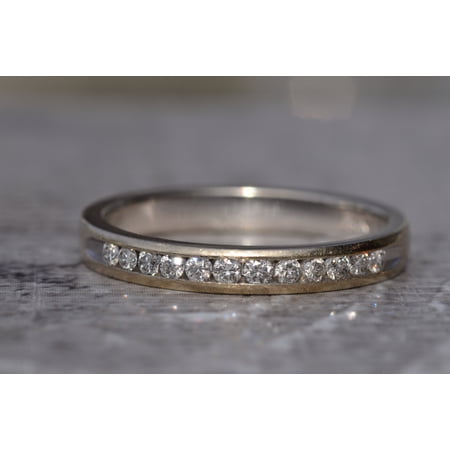 The Santa Fe: White Gold Channel Set Diamond Band