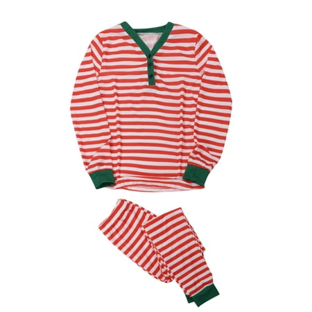 

REORIAFEE Family Christmas Matching Pajamas Sets Christmas Matching for Couples Christmas Elk Pjs Xmas Holiday Sleepwear Set Stripe Tops+Pants Adult S