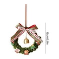 thumbnail image 3 of Hogar y cocina, Decoración del hogar, Decoración navideña, Guirnalda navideña con diseño de escena, adornos para árbol de Navidad, anillo de ratán, colgante para puerta, guirnalda navideña 2025, anill, 3 of 7