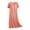 Orange, variant on Kureaily Nightgowns For Women With Built In Bra V Neck Short Sleeve Sleepwear Casual Loose Nightshirts Soft Comfy Sleepshirts Casual Sleepwear