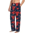 thumbnail image 6 of Logiee Rose Flower Print Pajama Pants for Men,Men’s Pajama Bottoms,Mens PJ Pants with Pockets & Button Fly-3X-Large, 6 of 6