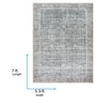 thumbnail image 2 of Livabliss x Vivir Lorelai Vintage Medallion Washable Area Rug, 5'3" x 7', Gray, (5' x 7'), 2 of 6
