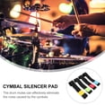 thumbnail image 4 of Hytrove 4pcs Drum Cymbal Dampeners Polyester Volume Control Drum Accessories for Drummers 16 Inch, 4 of 5