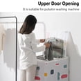 thumbnail image 4 of Front Top Opening Waterproof PEVA Sunscreen Protective Jacket Washing Machine Cover Washer Dryer Case TYPE B-1, 4 of 8