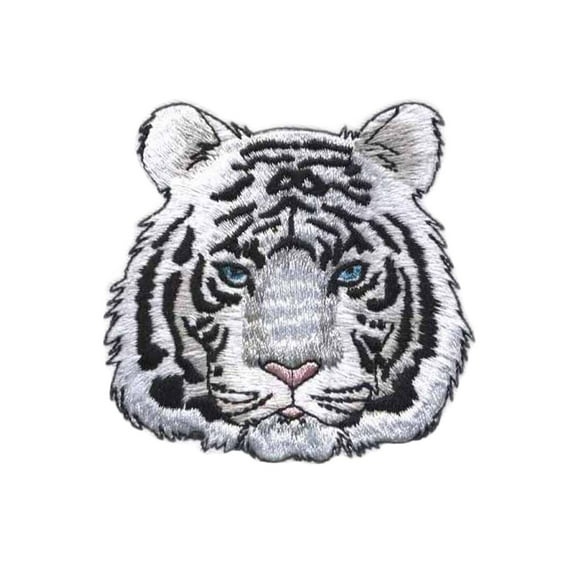 Ysmzzmsy 1 PCS Pattern Iron On or Sew On Embroidered Tiger Head Patch
