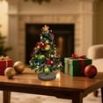 thumbnail image 1 of Adornos navideños, regalos navideños, árbol de Navidad hecho a mano, limpiapipas, kit de manualidades, producto terminado, regalo de Navidad, papel de Nochebuena, árboles de Navidad., 1 of 6