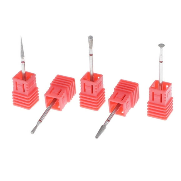 5 Piezas De Brocas De Para Limpieza De Cutículas, Parte , 3/32 Puntas De Uñas De Vástago Para Extracción De Uñas Macarena Brocas de uñas para brocas de uñas