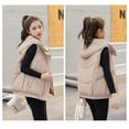 thumbnail image 2 of Feather cotton waistcoat female autumn and winter short section shoulders cotton clothing vest cotton jacket jacket commuting versatile horse clip, 2 of 3