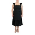 thumbnail image 5 of BCBG Paris Women's Ruffle Strap Midi Dress, 5 of 8