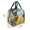 thumbnail image 2 of Naloa Funny Countryside Donkey Print Lunch Box for Women Men,Insulated Lunch Bag,Lunchbox,Thermal Leakproof Cooler,Reusable Lunch Tote Bag for Work School Travel Picnic, 2 of 7