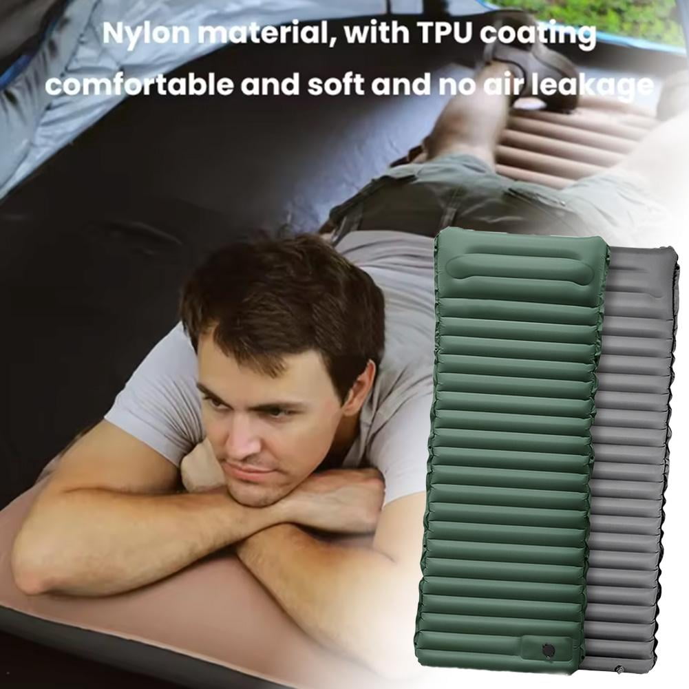 Camp Self Inflating Camping Mattress with Built-in Foot Pumpღ